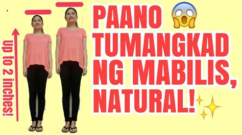 paano tumangkad ng mabilis at natural